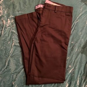 Haggar straight fit premium no iron khaki black pants 30 x30